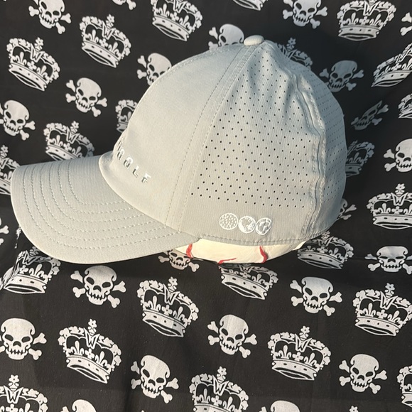 Oakley Men’s Golf Light Grey Peak Proformance Hat Fitted S/M - Picture 2 of 5